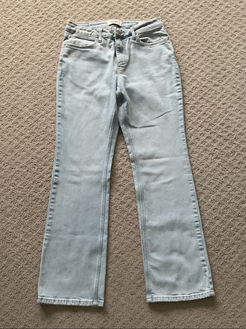 Wrangler Light Blue High-Rise Wide Leg Jeans 0435
